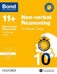 Bond 11plus: Bond 11plus 10 Minute Tests Non-verbal Reasoning 9-10 years 1 hind ja info | Noortekirjandus | kaup24.ee