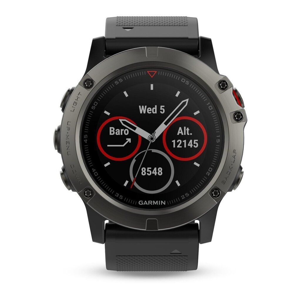 Garmin Fenix 5X Sapphire, must hind ja info | Nutikellad (smartwatch) | kaup24.ee