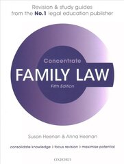 Family Law Concentrate: Law Revision and Study Guide 5th Revised edition цена и информация | Книги по экономике | kaup24.ee