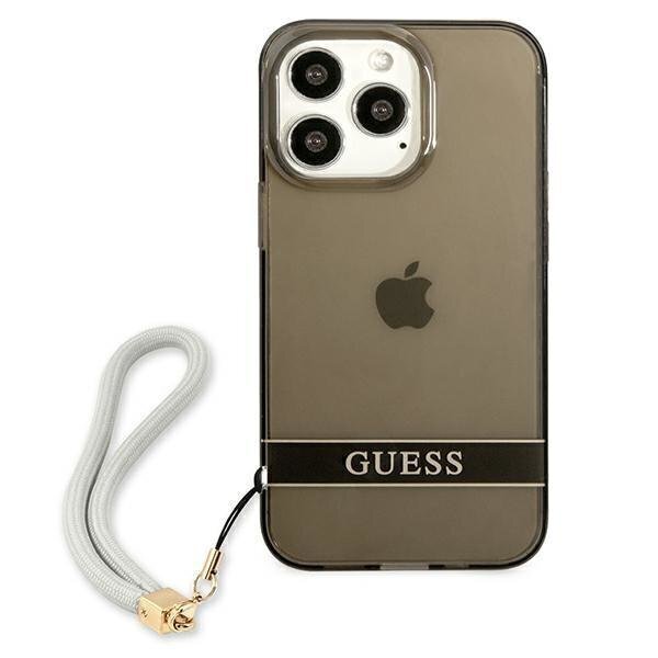 Telefoniümbris Guess GUHCP13XHTSGSK iPhone 13 Pro Max 6,7", must hind ja info | Telefoni kaaned, ümbrised | kaup24.ee