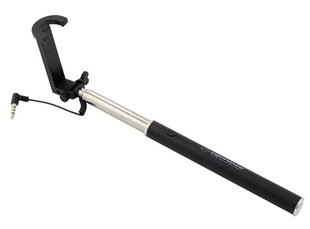 Selfie stick Esperanza  EMM119K, sobib telefonile ja fotoaparaadile, 24-66.5 cm pikk, must hind ja info | Selfie sticks | kaup24.ee