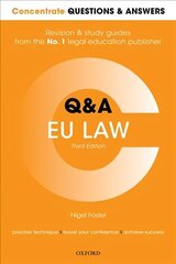 Concentrate Questions and Answers EU Law: Law Q&A Revision and Study Guide 3rd Revised edition hind ja info | Majandusalased raamatud | kaup24.ee