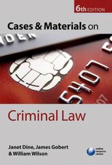 Cases and Materials on Criminal Law 6th Revised edition hind ja info | Majandusalased raamatud | kaup24.ee