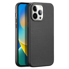 Telefoniümbris Dux Ducis Grit Leather Case for iPhone 14 Pro Elegant Faux Leather Cover (MagSafe Compatible), must hind ja info | Telefoni kaaned, ümbrised | kaup24.ee