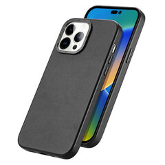 Telefoniümbris Dux Ducis Grit Leather Case for iPhone 14 Pro Elegant Faux Leather Cover (MagSafe Compatible), must hind ja info | Telefoni kaaned, ümbrised | kaup24.ee