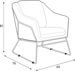 Tugitool Soft 2, hall hind ja info | Tugitoolid ja tugitoolvoodid | kaup24.ee