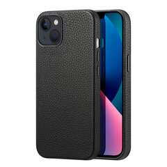 Telefoniümbris Dux Ducis Roma leather case for iPhone 13 elegant genuine leather black case, must hind ja info | Telefoni kaaned, ümbrised | kaup24.ee