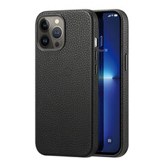 Telefoniümbris Dux Ducis Roma leather case for iPhone 13 Pro Max elegant genuine leather black case, must цена и информация | Чехлы для телефонов | kaup24.ee