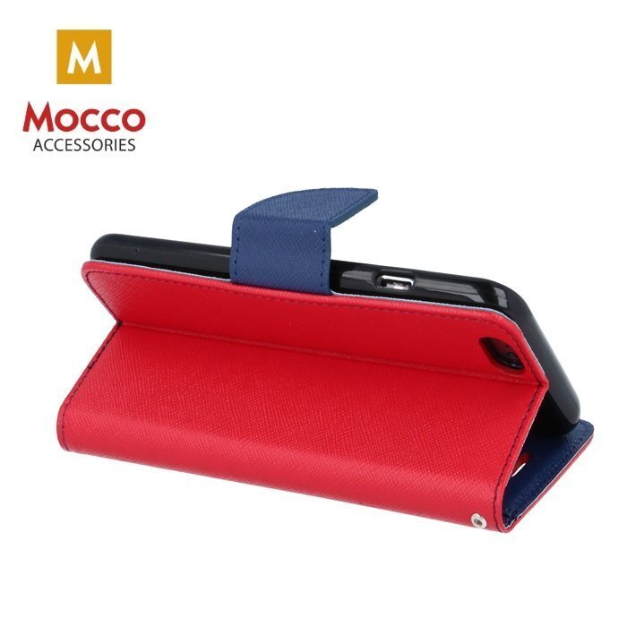 Mocco Fancy Book Case For LG K8 / K9 (2018) Red - Blue hind ja info | Telefoni kaaned, ümbrised | kaup24.ee