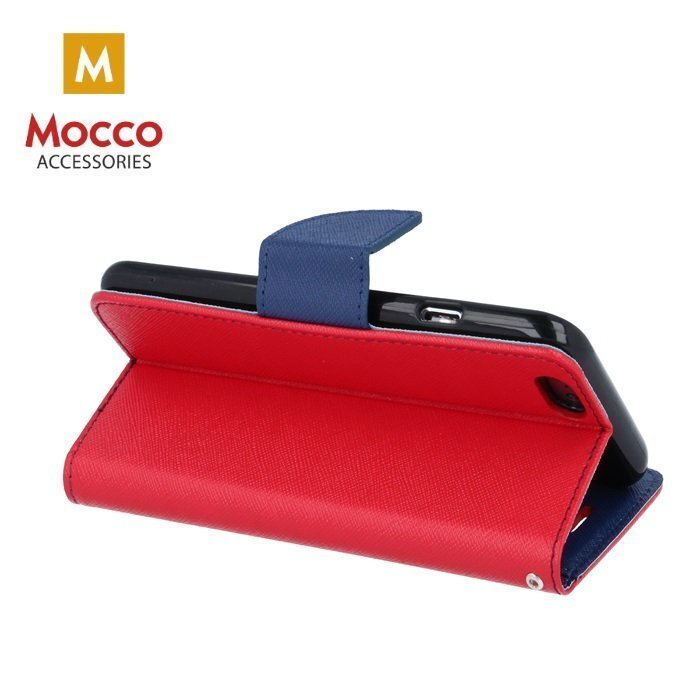 Mocco Fancy Book Case For LG K10 / K11 (2018) Red - Blue hind ja info | Telefoni kaaned, ümbrised | kaup24.ee