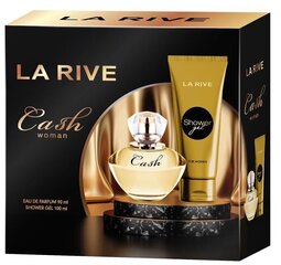 Komplekt La Rive Cash Woman naistele: parfüümvesi EDP, 90 ml + dušigeel, 100 ml цена и информация | Женские духи | kaup24.ee