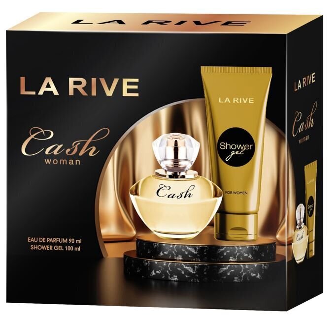 Komplekt La Rive Cash Woman naistele: parfüümvesi EDP, 90 ml + dušigeel, 100 ml hind ja info | Naiste parfüümid | kaup24.ee
