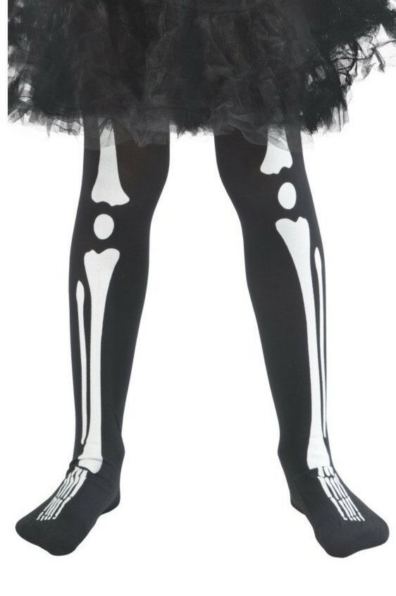 Skelett sukkpüksid lastele, must hind ja info | Karnevali kostüümid | kaup24.ee