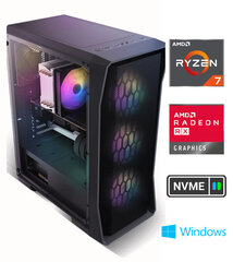 Gamer Ryzen 7 7700X 8GB 512GB SSD RX6600 Windows 10 hind ja info | Lauaarvutid | kaup24.ee