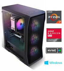 Gamer Ryzen 7 7700X 8GB 512GB SSD RX6700 XT Windows 10 цена и информация | Стационарные компьютеры | kaup24.ee