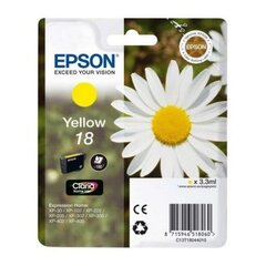 Tindikassett Epson C13T18044010, kollane hind ja info | Tindiprinteri kassetid | kaup24.ee
