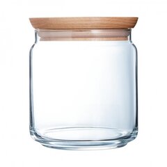 Банка с деревянной крышкой Pure, 0.75 л, стекло цена и информация | Посуда и принадлежности для консервирования | kaup24.ee
