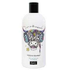 Dušigeel ja šampoon Laq Lehm 2in1, 300 ml hind ja info | Šampoonid | kaup24.ee