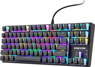 Preyon Blitz Claw Gateron BluePBBC87B цена и информация | Клавиатура с игровой мышью 3GO COMBODRILEW2 USB ES | kaup24.ee