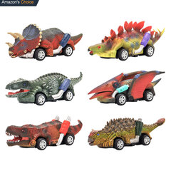 Набор машинок - динозавров Dinosaur Truck Set цена и информация | Развивающий мелкую моторику - кинетический песок KeyCraft NV215 (80 г) детям от 3+ лет, бежевый | kaup24.ee