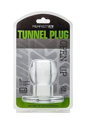 Анальная игрушка PERFECT FIT DOUBLE TUNNEL PLUG L LARGE - CLEAR цена и информация | Анальные игрушки | kaup24.ee