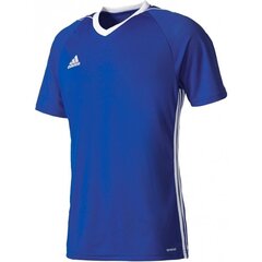 T-särk poistele Adidas Tiro 17, sinine цена и информация | Рубашки для мальчиков | kaup24.ee