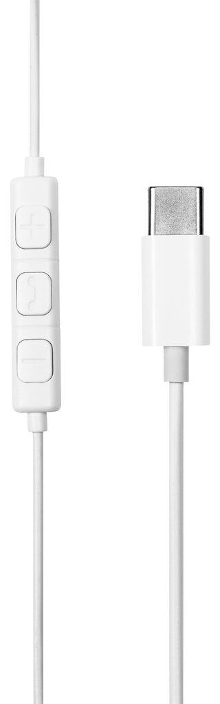 Nööpkõrvaklapid mikrofoniga HL-W111, USB-C, valge hind ja info | Kõrvaklapid | kaup24.ee