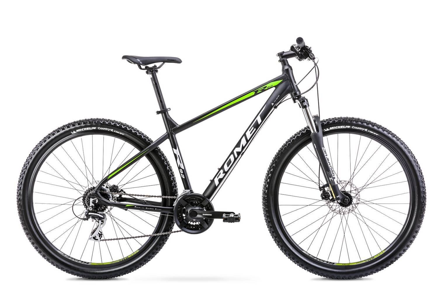 Jalgratas Romet Rambler R9.2 2022, 17", must/roheline hind ja info | Jalgrattad | kaup24.ee