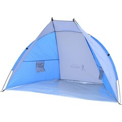 Namiot osłona plażowa Sun 200x100x105cm szaro-niebieska Enero Camp цена и информация | Палатки | kaup24.ee