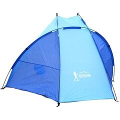 Namiot osłona plażowa Sun 200x100x105cm błękitno-niebieska Enero Camp цена и информация | Палатки | kaup24.ee