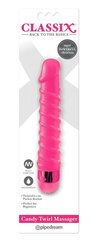 Вибратор Classix Candy Twirl Massager, розовый цена и информация | Вибраторы | kaup24.ee