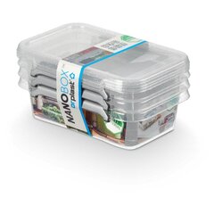 NanoBox toidu säilituskonteinerite komplekt, 3 tk цена и информация | Посуда для хранения еды | kaup24.ee