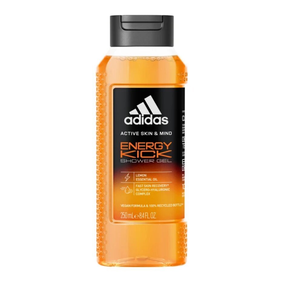 Dušigeel Adidas Energy Kick, 250 ml hind ja info | Dušigeelid, õlid | kaup24.ee