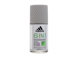 Deodorant Adidas 6 in 1, 50 ml цена и информация | Дезодоранты | kaup24.ee