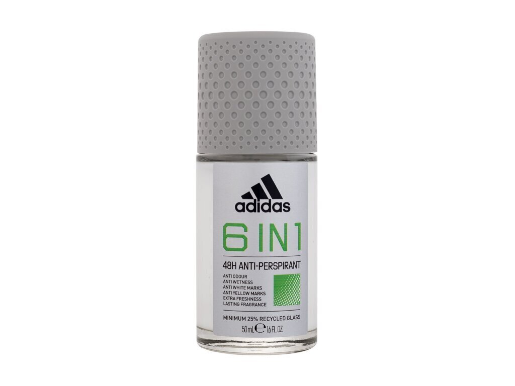 Deodorant Adidas 6 in 1, 50 ml hind ja info | Deodorandid | kaup24.ee