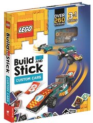 LEGO (R) Build and Stick: Custom Cars (Includes LEGO (R) bricks, book and over 260 stickers): Includes LEGO (R) bricks, book and over 260 stickers hind ja info | Väikelaste raamatud | kaup24.ee