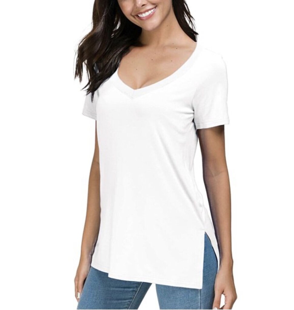 Naiste T-särk, valge hind ja info | Naiste pluusid, särgid | kaup24.ee