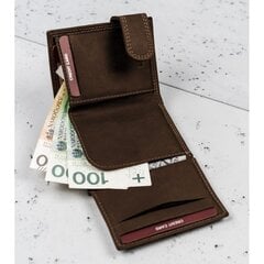 Meeste naturaalsest nahast rahakott Always Wild, pruun hind ja info | Meeste rahakotid | kaup24.ee