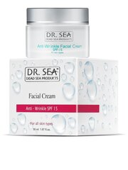 Näokreem kortsude vastu Dr. Sea Anti-Wrinkle SPF15 50 ml цена и информация | Кремы для лица | kaup24.ee