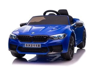 BMW M5 kõrgläikega sinine hind ja info | Laste elektriautod | kaup24.ee