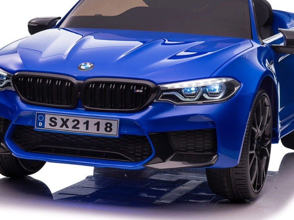 BMW M5 kõrgläikega sinine цена и информация | Laste elektriautod | kaup24.ee