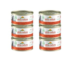 Almo Nature HFC Natural, kassidele, kana kõrvitsaga, 6x70 g. hind ja info | Konservid kassidele | kaup24.ee