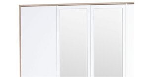 Шкаф Milo 02, белый / коричневый цена и информация | Szynaka Meble Мебель для спальни | kaup24.ee