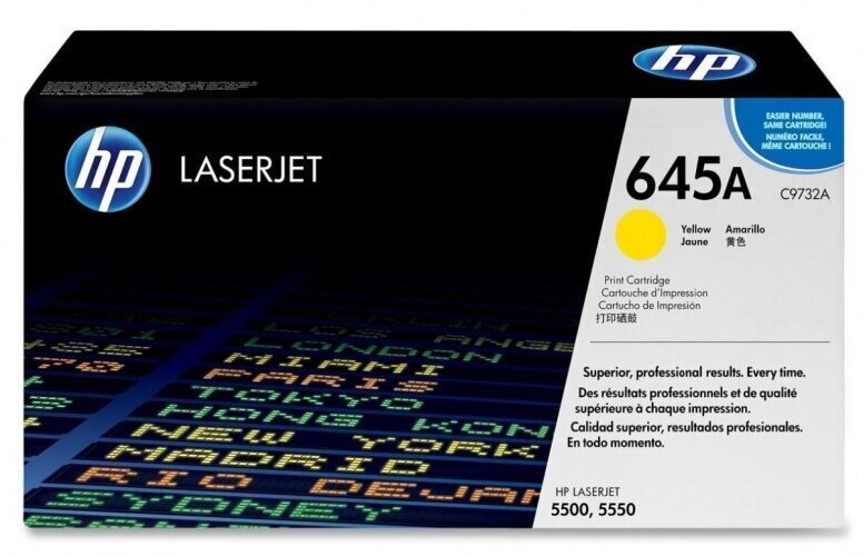 HP 645A printerikassett (C9732A), желтый hind ja info | Laserprinteri toonerid | kaup24.ee