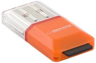 Esperanza MicroSD EA134O | Оранжевый |USB2.0|(MicroSD Pen Drive) цена и информация | Адаптер Aten Video Splitter 2 port 450MHz | kaup24.ee