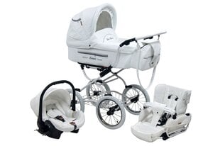 Jalutuskäru Isabell Baby Fashion 3in1 - white цена и информация | Коляски | kaup24.ee