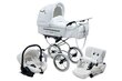 Jalutuskäru Isabell Baby Fashion 3in1 - white hind ja info | Vankrid, jalutuskärud | kaup24.ee
