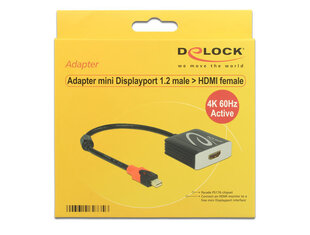 Адаптер Delock Displayport 1.2 цена и информация | Адаптер Aten Video Splitter 2 port 450MHz | kaup24.ee