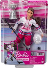 Mattel - Barbie You Can Be Anything Hockey Player Brunette Doll | from Assort цена и информация | Игрушки для девочек | kaup24.ee