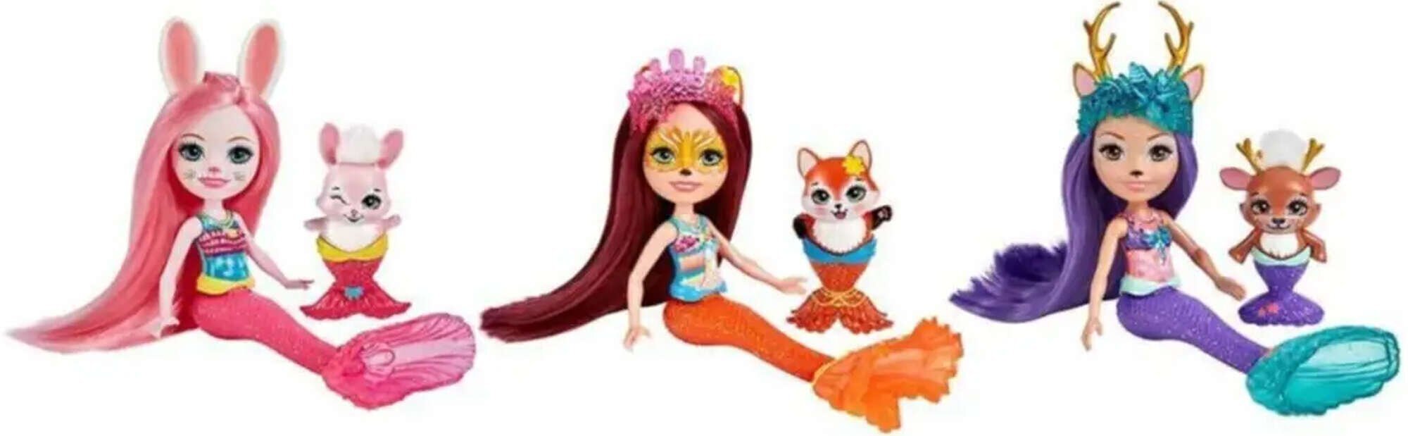 Mattel - Royal Enchantimals Ocean Kingdom Mermaid Crew Dolls hind ja info | Tüdrukute mänguasjad | kaup24.ee